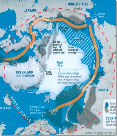 Arctic Sea Ice Extent in September 2008-200dpi